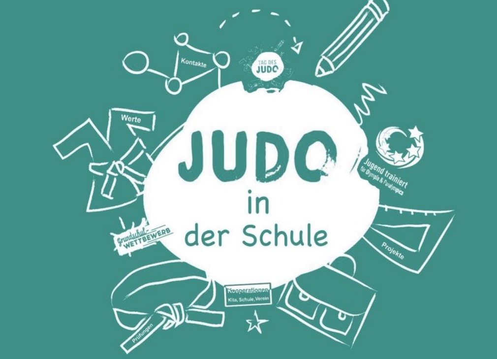 Grafik mit dem Text: Judo in der Schule