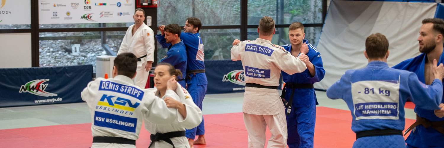 Judoka beim Training.