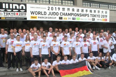 Gruppenfoto bei den World Judo Championships in Tokyo